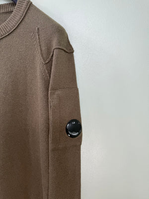 C.P. Company Brown Knit Jumper