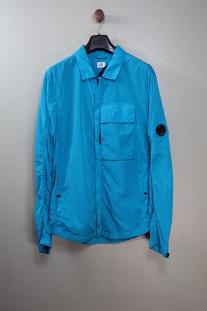 C.P. Company Aqua Blue Chrome Overshirt