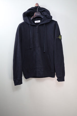 Stone Island Black Zipped Hoodie