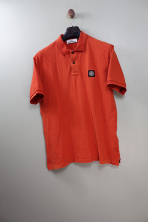 Stone Island Orange Regular Fit Polo