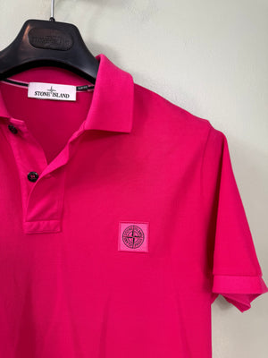 Stone Island Hot Pink Slim Fit Polo