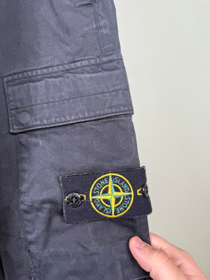 Stone Island Black RE-T Cargo Bottoms