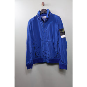 Stone Island Blue Nylon Metal Tyvek Shield Jacket