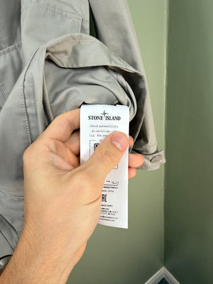 Stone Island Grey Weatherproof Cotton Canvas Ghost Jacket