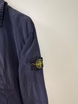 Stone Island Navy Nylon Metal Overshirt