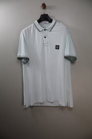 Stone Island Baby Blue Slim Fit Polo