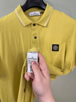 Stone Island Yellow Regular Fit Polo