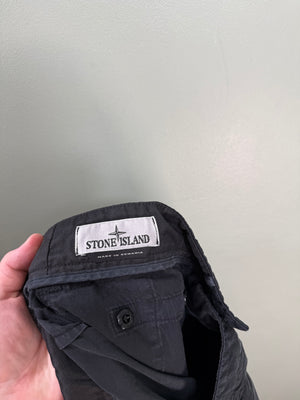 Stone Island Black LO-W Cargo Shorts