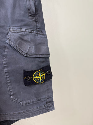 Stone Island Black RE Cargo Shorts