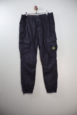 Stone Island Black RE-T Cargo Bottoms