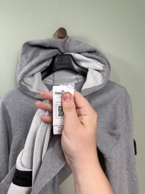 Stone Island Grey Zipped Hoodie