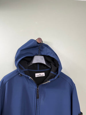 Stone Island Blue Soft Shell Jacket
