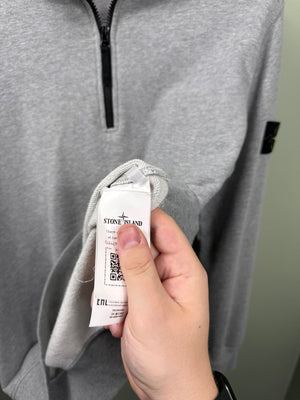 Stone Island Grey 1/4 Zip Jumper