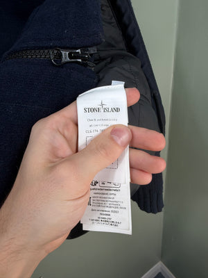 Stone Island Navy Panno Speciale Knit Primaloft Jacket