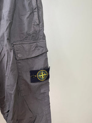 Stone Island Charcoal Grey RE-T Cargo Bottoms