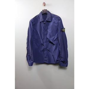 Stone Island Navy Nylon Metal Overshirt