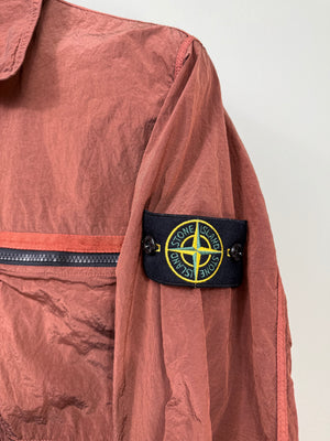 Stone Island Rust Orange Nylon Metal Overshirt