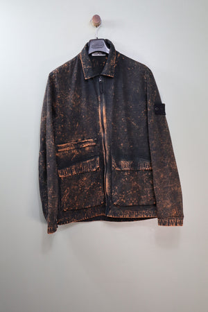 Stone Island Black Ovo Dye Overshirt