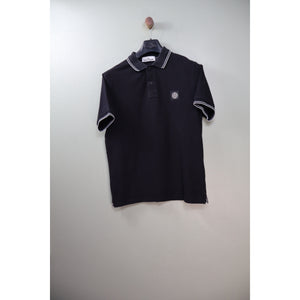 Stone Island Black Slim Fit Polo