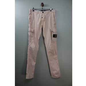 Stone Island Beige SL Cargo Bottoms