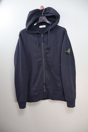 Stone Island Black Zipped Hoodie