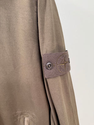 Stone Island Khaki Ghost 1/4 Zip Jumper