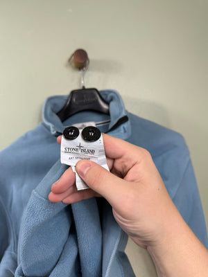 Stone Island Blue 1/4 Button Jumper