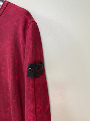 Stone Island Red Ovo Dye Jumper