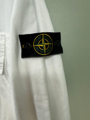 Stone Island White Hoodie