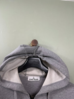 Stone Island Grey Zipped Hoodie