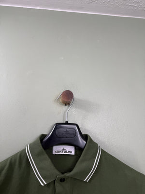 Stone Island Green Slim Fit Polo