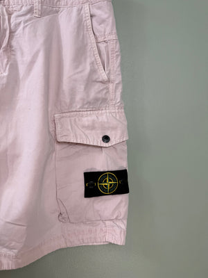 Stone Island Pink SL Cargo Shorts