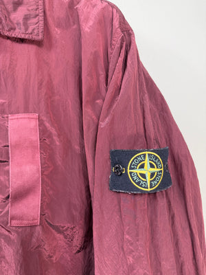Stone Island Red Nylon Metal Overshirt