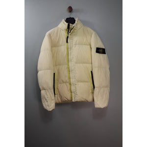 Stone Island Yellow Crinkle Reps Down Jacket