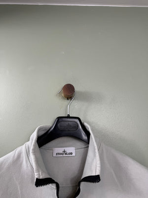 Stone Island Light Grey 1/4 Zip Jumper