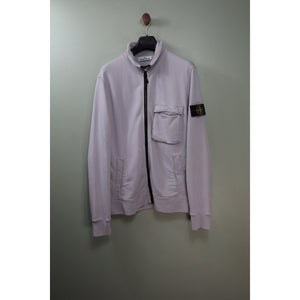 Stone Island Light Grey Zipped Jumper