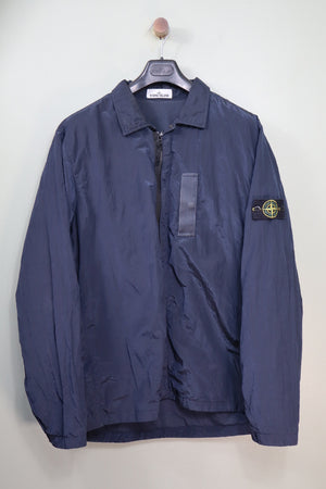 Stone Island Navy Nylon Metal Overshirt
