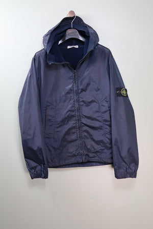 Stone Island Navy Nylon Shimmer Jacket