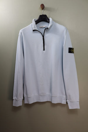 Stone Island Ice Blue 1/4 Zip Jumper