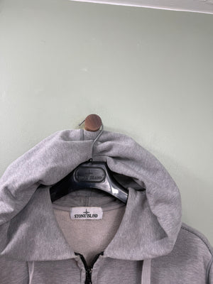 Stone Island Grey Zipped Hoodie