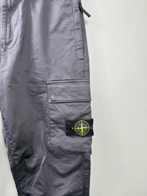 Stone Island Charcoal Grey RE-T Cargo Bottoms