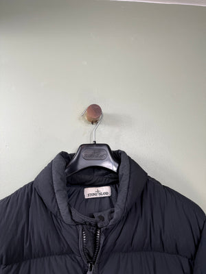 Stone Island Black Organic Feel Tela Down Jacket