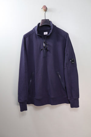 C.P. Company Navy 1/4 Zip Jumper