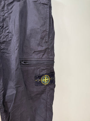 Stone Island Black RE-T Cargo Bottoms