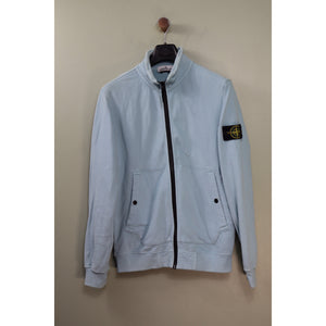 Stone Island Baby Blue Zipped Jumper