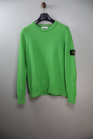 Stone Island Green Knit Jumper