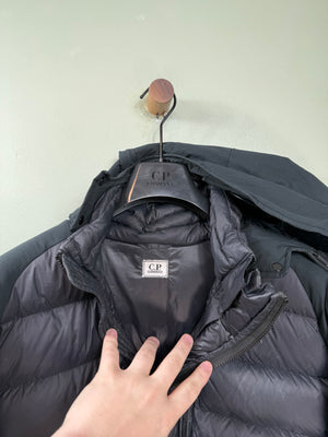 C.P. Company Black D.D. Shell Knit Down Jacket