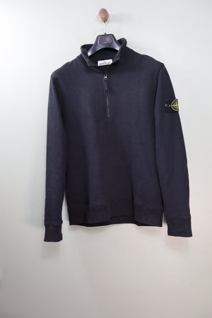 Stone Island Black 1/4 Zip Jumper