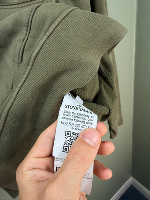 Stone Island Khaki Hoodie