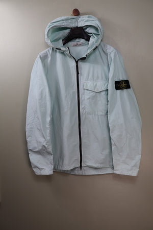 Stone Island Baby Blue Naslan Hooded Overshirt